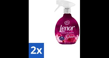 Lenor – Crease Releaser Spray – Divine Ruby Jasmine – Kreukverwijderaar & Textielverfrisser – 500 ml - Voordeelverpakking - 2 stuks
