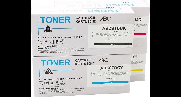 ABC huismerk set 4x toner 1500 pagina's geschikt voor Lexmark 20N20 CS331dw CS431dw CX331adwe CX431adw