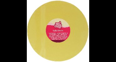 FunCakes Cake Drum Rond - Pastel Geel - Ø25 cm / 12 mm - Taartonderlegger - Taartkarton