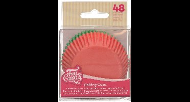 FunCakes Baking Cups - Rood, Groen - 48 Stuks - Cupcake Vormpjes Papier