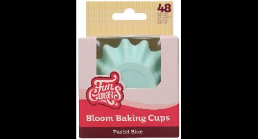 FunCakes Bloom Baking Cups - Duurzaam Gecoat Karton - Pastel Blauw - pk/48
