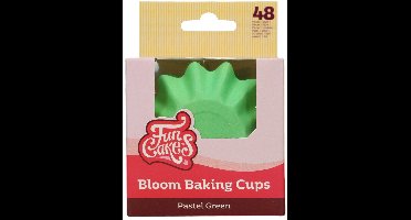 FunCakes Bloom Baking Cups - Duurzaam Gecoat Karton - Pastel Groen - pk/48