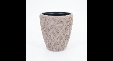 Vita bloempot Flow 30 taupe