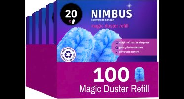 NIMBUS Magic Duster Navullingen – 100 Stuks – Geschikt voor Swiffer Duster – Plumeau Refill – Vangt Stof & Haren – Voordeelverpakking