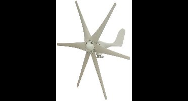 Windturbine - Windmolen Generator - Windturbine Generator - Windenergie - met 6 Blades - 800W - Laag Geluidsniveau - Voor Thuisgebruik - 24V - Wit