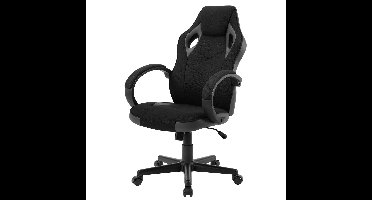 Gamingstoel – Ergonomische - Racing - Bureau - Verstelbare Bureaustoel - Met Armleuningen - Kantelfunctie – 360° Draaiend – Hoge Rugleuning – 150 kg Draagvermogen - Grijs