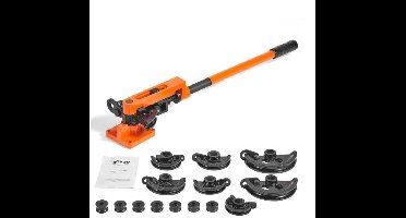 Pijpenbuiger - Buigtang - Pijp Buigmachine - Handmatig - 7 buigvormen - Buigmachine met hendel - Zwaar gebruik - Diepgroen