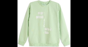 4PRESIDENT Sweater jongens - Pastel green - Maat 110 - Jongens trui