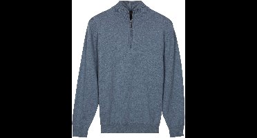 Baileys – Heren Trui – Half Zip Pullover – Pima Katoen - Riviera Blue – 618400-645
