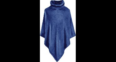 Moodit Poncho Fleece, Marine Blauw - 80 x 80 cm - Polyester
