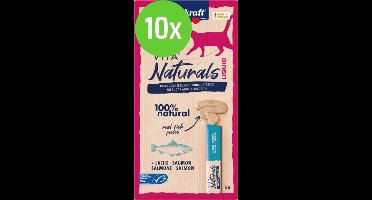 Vitakraft Vita Naturals Liquid Snack Zalm 5 stuks - 10 verpakkingen