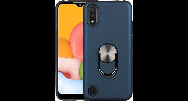 Hoesje Geschikt Voor Samsung Galaxy A10S hoesje Shockproof Armor case - back cover – TPU – Blauw