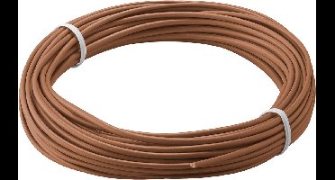10m bruin 1x 0,14mm geisoleerd koperdraad voor hobby toepassingen - 10 meter