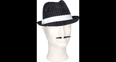 Smiffys gangster kostuum - hoed - nepsnor - maffia thema - gangster thema - carnaval