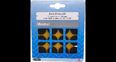 STARX anti-krasvilt - meubelvilt | zelfklevend | Ø 22 mm | bruin | 12 STUKS