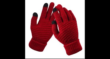 *** Touchscreen Gebreide Handschoenen - One Size - Warme Winter Favoriet - van Heble® ***