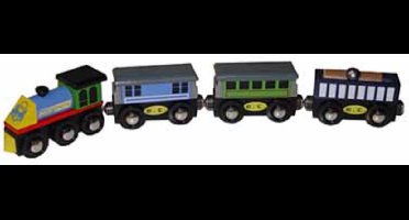 Mentari, Houten Trein 4-delig Classic