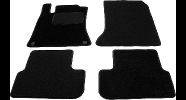 Automatten op maat - zwart stof - geschikt voor Mercedes CLA (C117/X117) vanaf 2013-