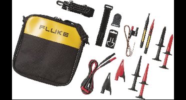 Fluke Tlk289 Veiligheidsmeetsnoerenset [Krokodilklem Stekker 4 Mm Testpunt - Stekker 4 Mm] Rood Zwart