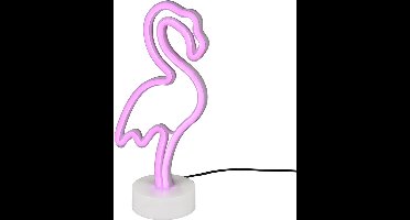 REALITY FLAMINGO - Tafellamp - Wit - incl. 1x SMD 1,5 W - USB-aansluiting - Niet dimbaar - Geschikt voor accuvoeding