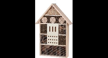Groot vlinderhuis/bijenhuis/wespenhotel voor insecten 51 cm - Tuindecoratie - Diervriendelijk - Hotel/huis voor insecten - Lieveheersbeestjehuis