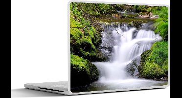 Laptop sticker - 13.3 inch - Water - Natuur - Waterval - 31x22,5cm - Laptopstickers - Laptop skin - Cover