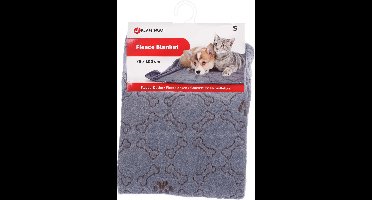 Flamingo Marva - Deken Honden;katten - Fleece Deken Marva Grijs Bot/poot 100x150cm - 1st - 131517 - 1st