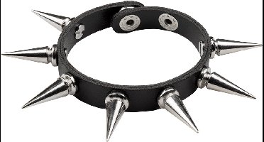 Boland - Armband Spike deluxe Zwart - Volwassenen - Vrouwen - Rocker - Punk en Aso