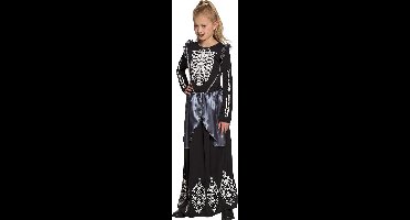 Boland - Kostuum Skeleton queen (7-9 jr) - Kinderen - Skelet - Halloween verkleedkleding - Skelet
