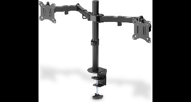Schermtafel Support Digitus DIGITUS Soporte de monitor universal doble con fijación a presión