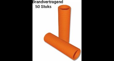 Serpentine BRANDVERTRAGEND, Brandveilig, Oranje , Papier, 50 rolletjes, Carnaval, Verjaardag, Horeca, Koningsdag, Voetbal, WK, Halloween