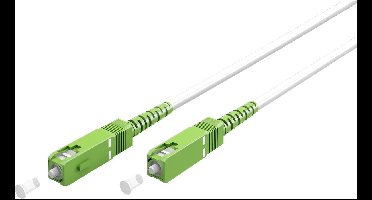 SC/APC Simplex FTTH kabel | OS2 | wit | LSZH | 0,50 meter