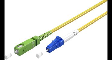 LC/UPC - SC/APC Simplex FTTH kabel | OS2 | geel | LSZH | 1 meter