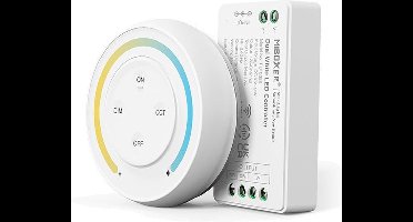 Mi-Light Mi-Boxer - (FUT035SA) - Dual White LED controller Kit (Standaard) - Voor besturing van een Dual White (CCT) LED strip - Inclusief 1-Zone afstandsbediening - Voedingsadapter niet inbegrepen