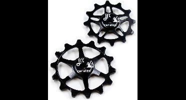 JRC-Components 14/12T Ceramic Jockey Wheels for SRAM Eagle Black - Keramische derailleurwieltjes