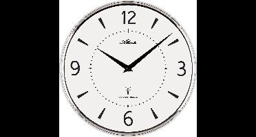 Wandklok SILVER & WHITE MODERN DESIGN