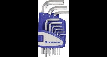 Promat 9-delige haaske schroevendraaierset - 1.5-10mm kort