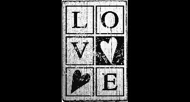 Colop vintage stempel-Love-Liefde-Stempelen-Kaarten maken-Scrapbook-Knutselen-Hobby-DIY-Stempels-Creative hobby