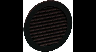 Nedco schoepenrooster 125mm - rond - kunststof - bruin