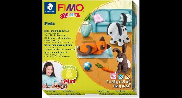 FIMO kids 8034 - ovenhardende boetseerklei - Form&Play set "Huisdieren"