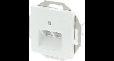 Berker S1 Telefoon/Data Wandcontactdoos - Inbouw - Cat3 - 2 x 8-polig - Polarwit