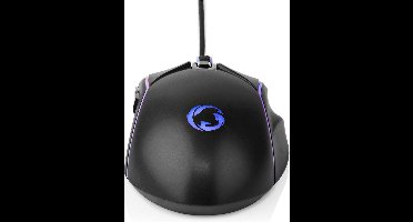 Nedis Gaming Muis - Bedraad - 800 / 1200 / 2400 / 3200 / 4800 / 7200 dpi - Instelbare DPI - Aantal knoppen: 6 - Rechtshandig - 1.50 m - LED