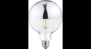 Trio leuchten - LED Lamp - Filament - E27 Fitting - 7W - Warm Wit 2700K - Dimbaar - Chroom - Glas