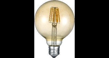 TRIO GLOBE - Lichtbronnen - Amber - incl. 1x E27 8 W - Dimbaar met schakelaar