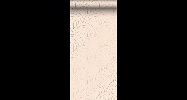 ESTAhome behang art deco bogen licht perzikroze en roségoud - 53 cm x 10.05 m - 139216