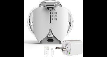 Currero Aerosoltoestel - Ultrasone Vernevelaar Inhalator - Inhalatieapparaat voor Kinderen, Volwassenen en Baby’s - oneindige modus - Helpt tegen Luchtwegaandoeningen - Pro Editie Grijs