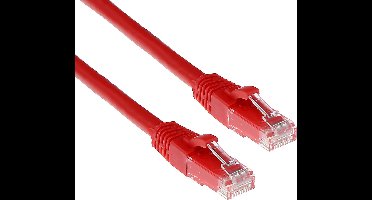 ACT Rode 20 meter U/UTP CAT6A patchkabel snagless met RJ45 connectoren IB2520