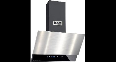 Kaiser bovendeel AT 6410 FR ECO roestvrij staal, bovendeel Afzuigkap 60 cm, bovendeel wand roestvrij staal, zwart glas, 1250 m³/h