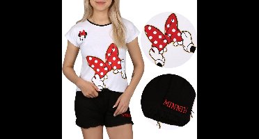 Minnie Mouse Disney - Zwart-witte pyjama met korte mouwen, zomerpyjama / 158