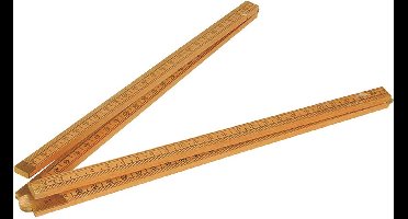 Sola S 1/ 4 SOLA Timmermans duimstok - hout - blank - 1m